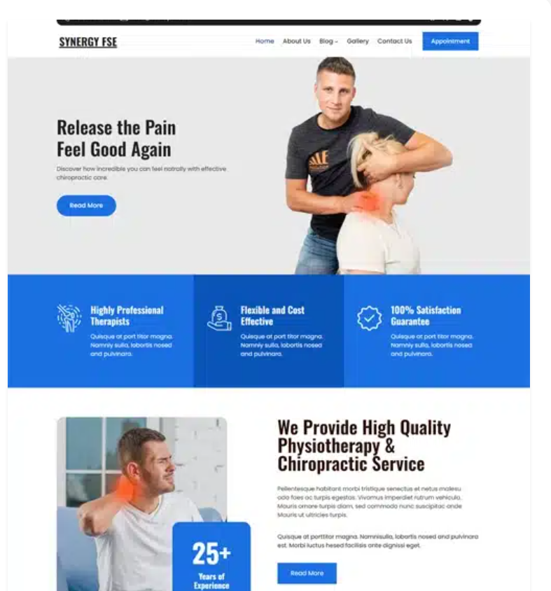 Free Orthopedic WordPress Theme